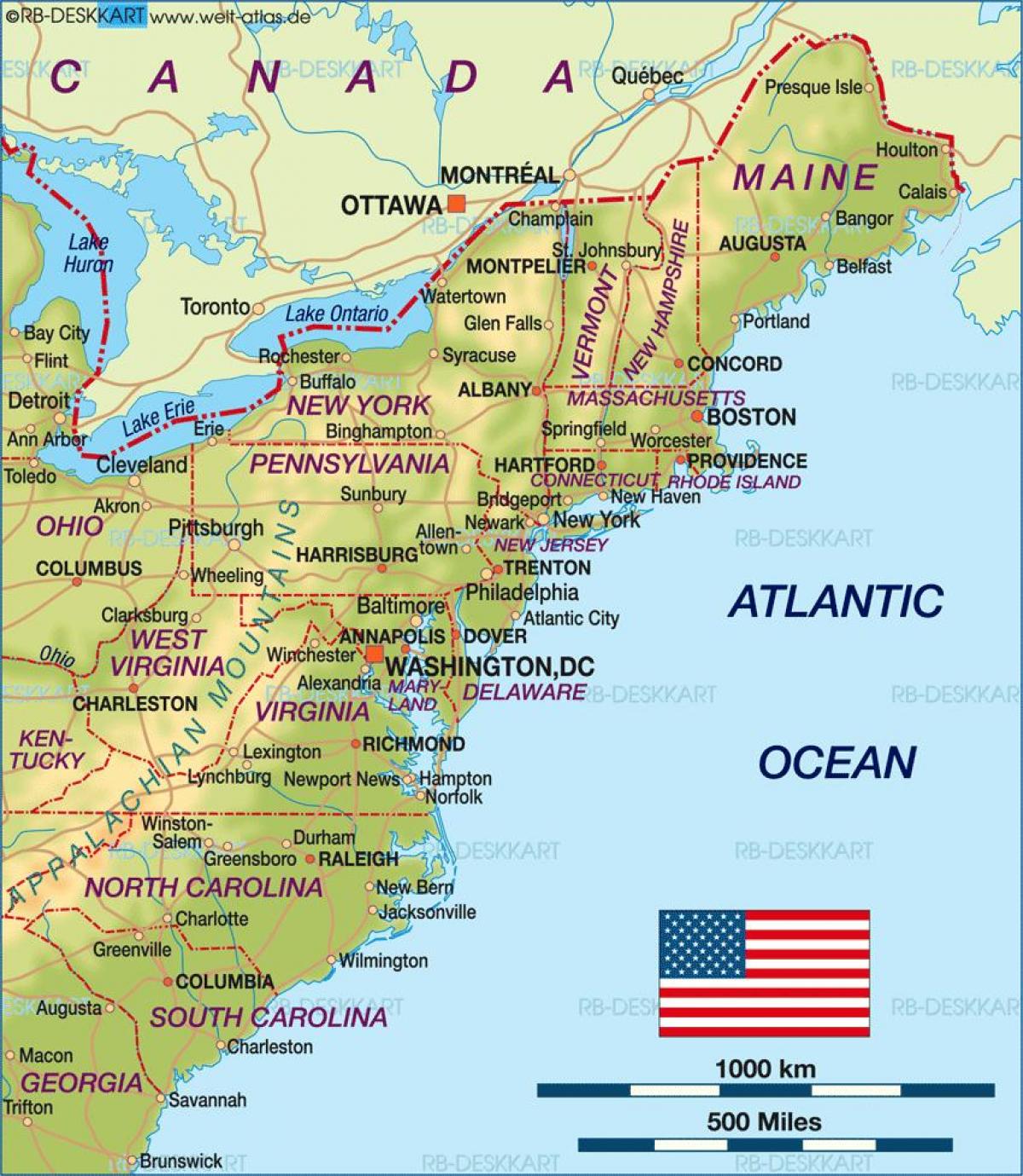 Boston sulla mappa