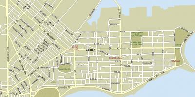 Mappa di Boston massa