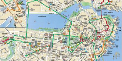 Boston trolley tours la mappa