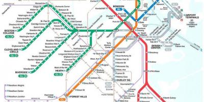 Mappa di MBTA