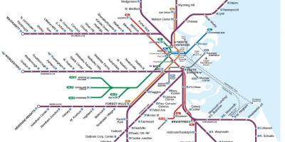 Per i pendolari la mappa di Boston