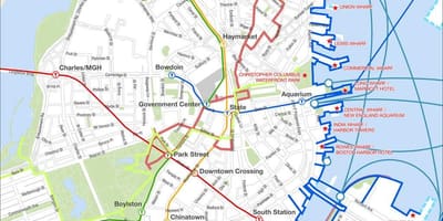 Boston tour a piedi mappa
