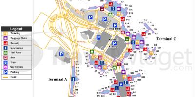Mappa di aeroporto internazionale Logan